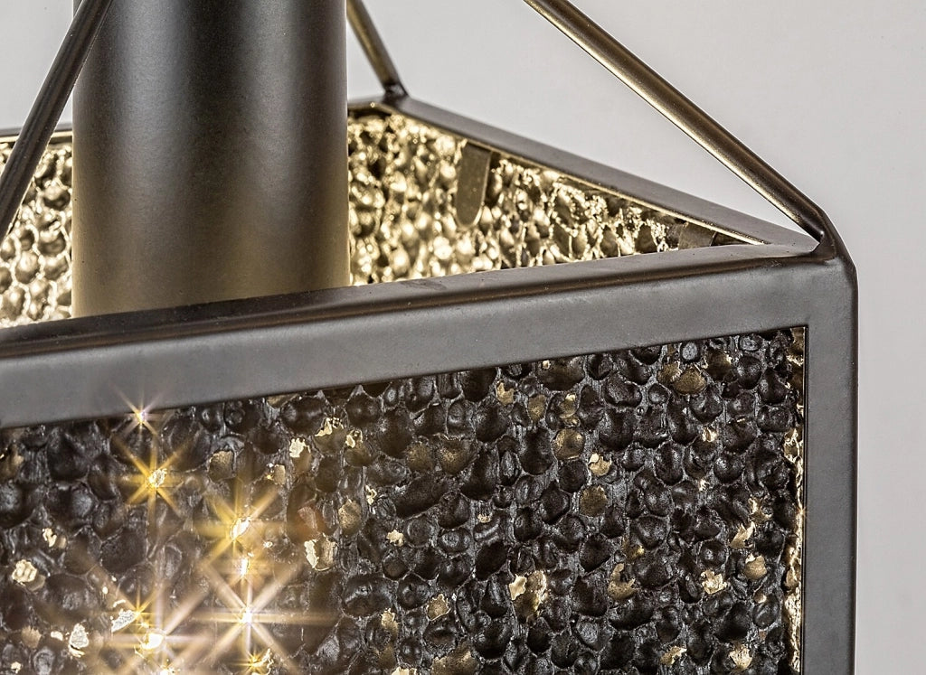Lampada a sospensione moderna cubo nero E27 40W Rabalux