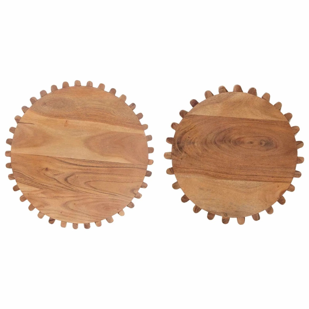 Set tavolini con archiviazione Marrone 40 x 40 x 45 cm