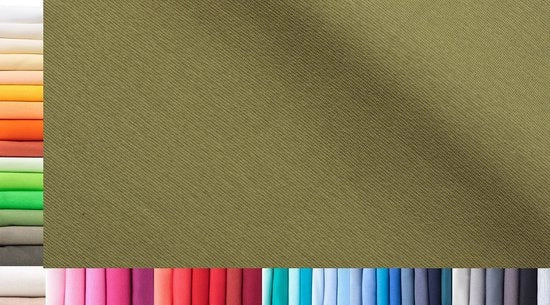 Tessuto XXL per metro | Doppio: 75 cm largo | Singolo: 150 cm largo | Colore: 14 Verde Scuro | 1 m lungo | 96% cotone, 4% elastan | Jersey | 1buy3 | Prezzo base per metro quadrato: € 10,66