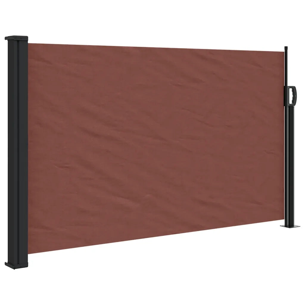 Tenda da Sole | Tenda parasole Laterale Retrattile Marrone 120x600 cm