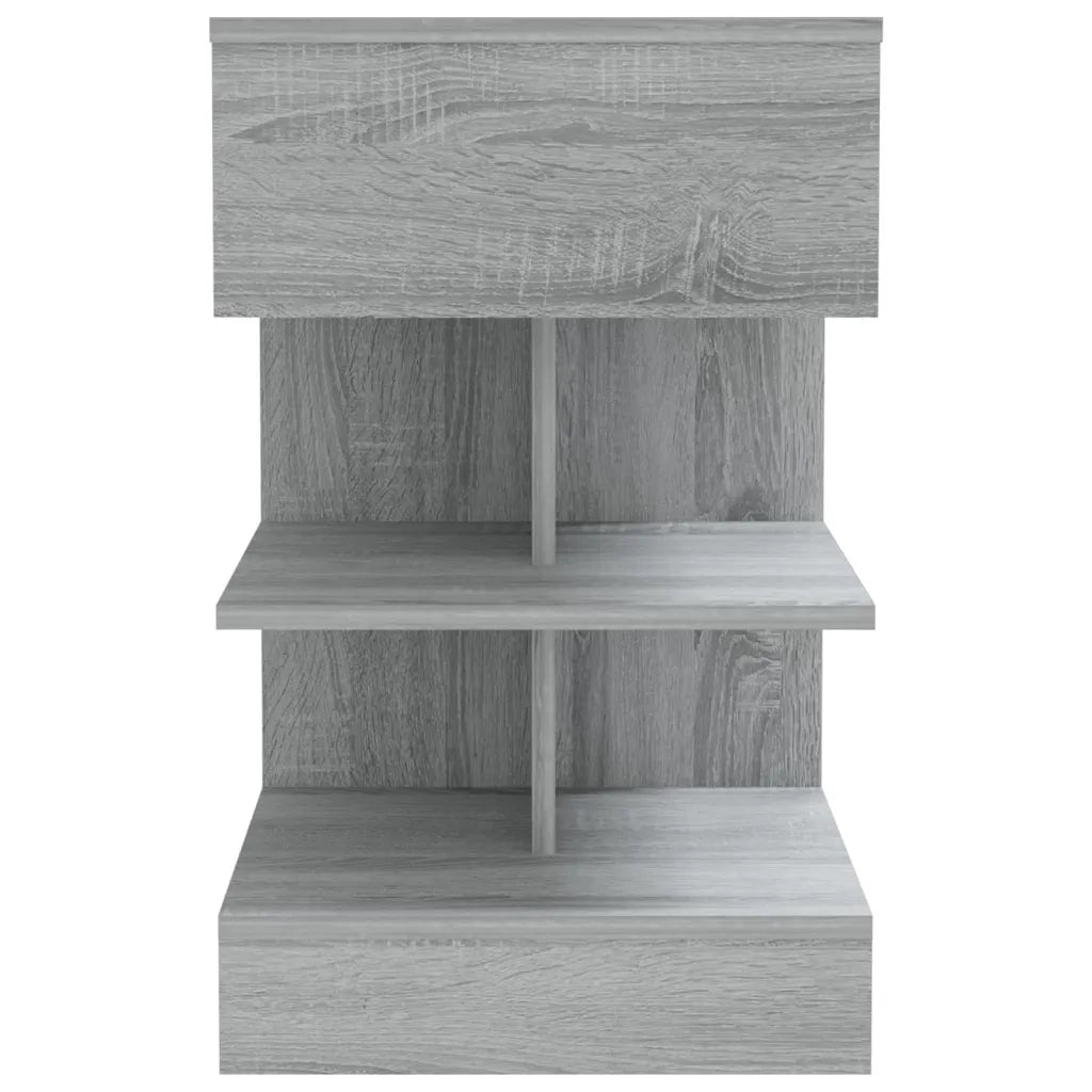 Comodino | Armadio da Notte | Mobiletto da notte Grigio Sonoma 40x35x65 cm in Legno Multistrato