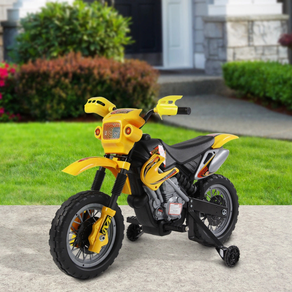 Moto Elettrica per Bambini Cross ¨C Minimal ¨C Giallo e Nero 25KG