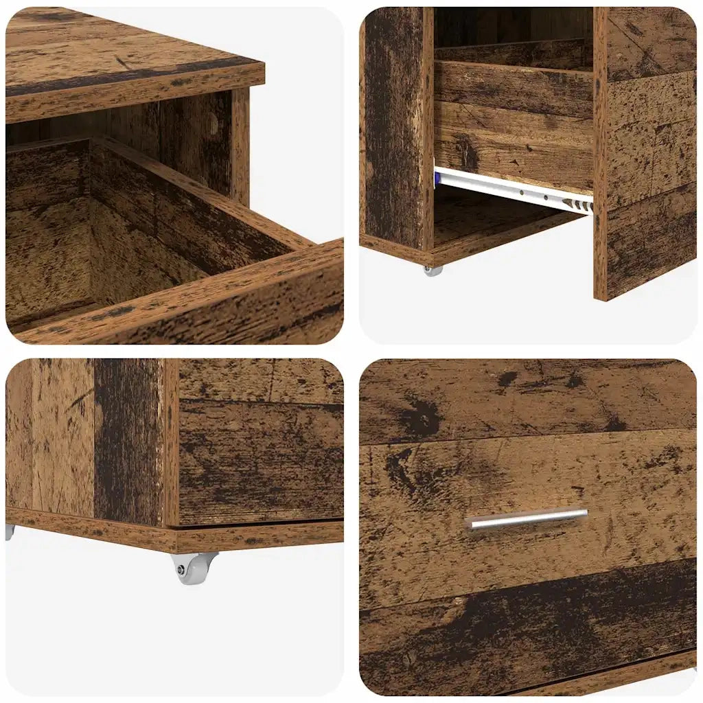 Mobile con Cassetti con ruota Legno vecchio 55 x 45 x 31 cm 869312