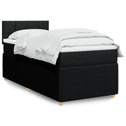Giroletto a Molle con Materasso Nero 80x200 cm inTessuto 3287285