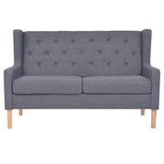 Divano | Divano da soggiorno | Sofa a 2 Posti in Tessuto Grigio