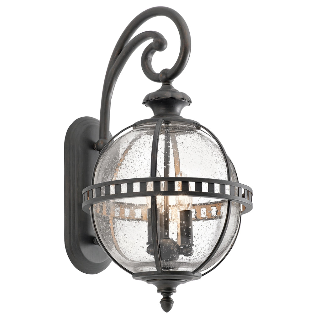 Applique esterna parete bronzo E14 3x40W Halleron Kichler