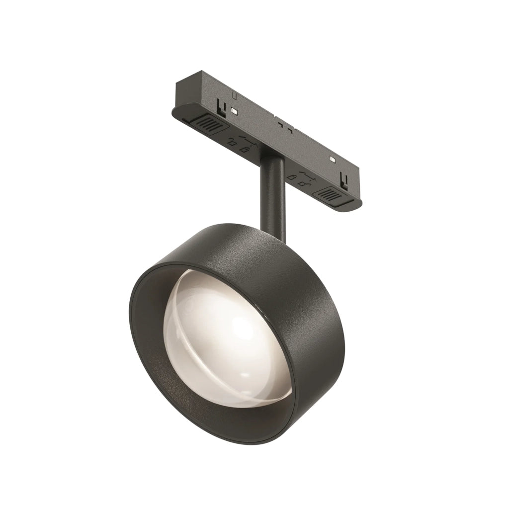 Maytoni Faretto Exility Lens 1 luce LED integrato nero alluminio