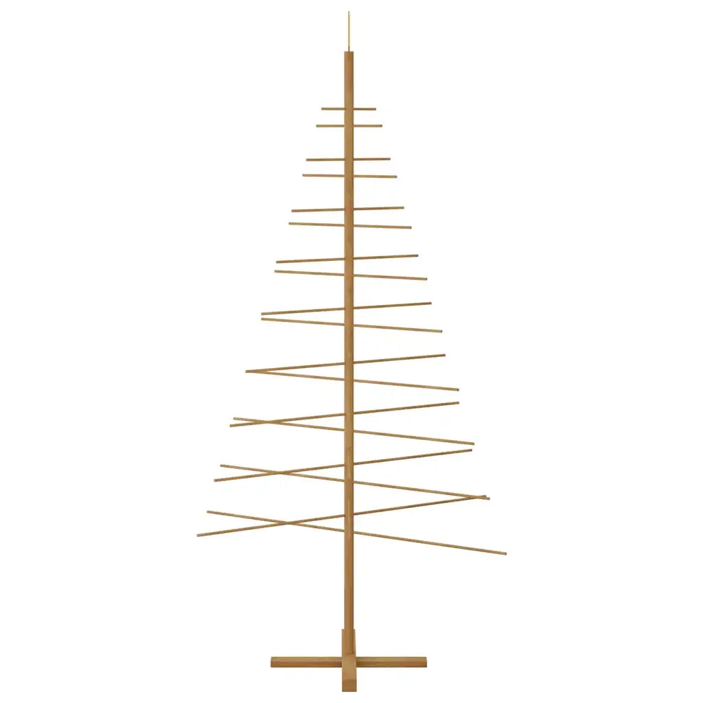 Albero di Natale in legno con supporto Marrone 210 cm Bambù 42018053