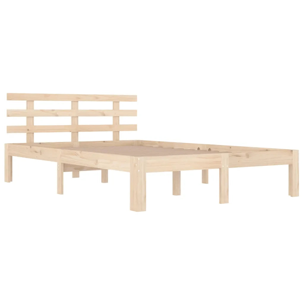 Letto matrimoniale | Letto per adulti | Giroletto in Legno Massello 135x190 cm Double