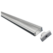 OMEGA PROFILO ALLUMINIO SCHERMO TRASPARENTE MT2x245mmX7mm