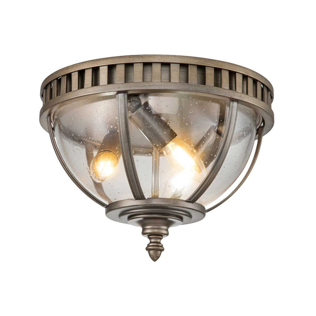 Plafoniera esterna Halleron bronzo ossidato E14 3x40W