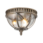 Plafoniera esterna Halleron bronzo ossidato E14 3x40W