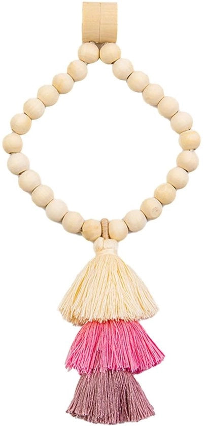 Chiusura per tende magnetica con grucce in legno