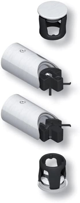 Kit maniglia diritta in acciaio inox 304 per DIVA XX LA CROCIATA DS - Ø int. 35-2 supporti 2 tappi - DS7353