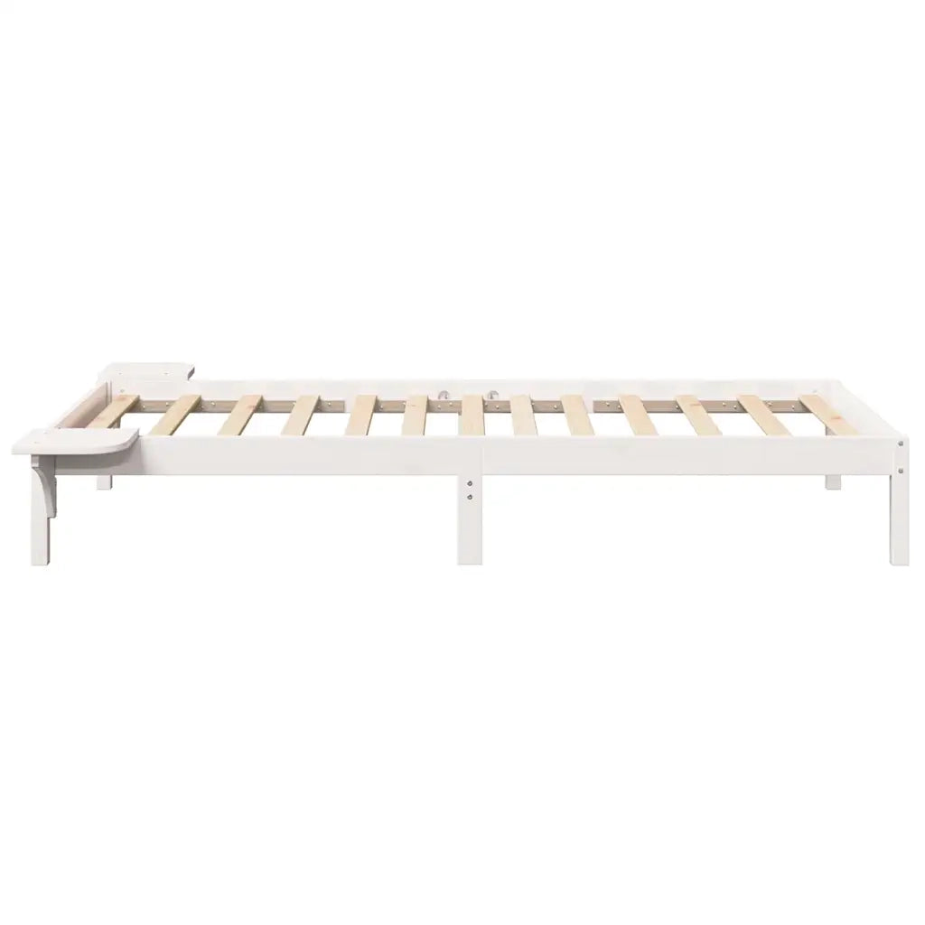 Struttura del letto Bianco 80 x 200 cm Pino massello 873209