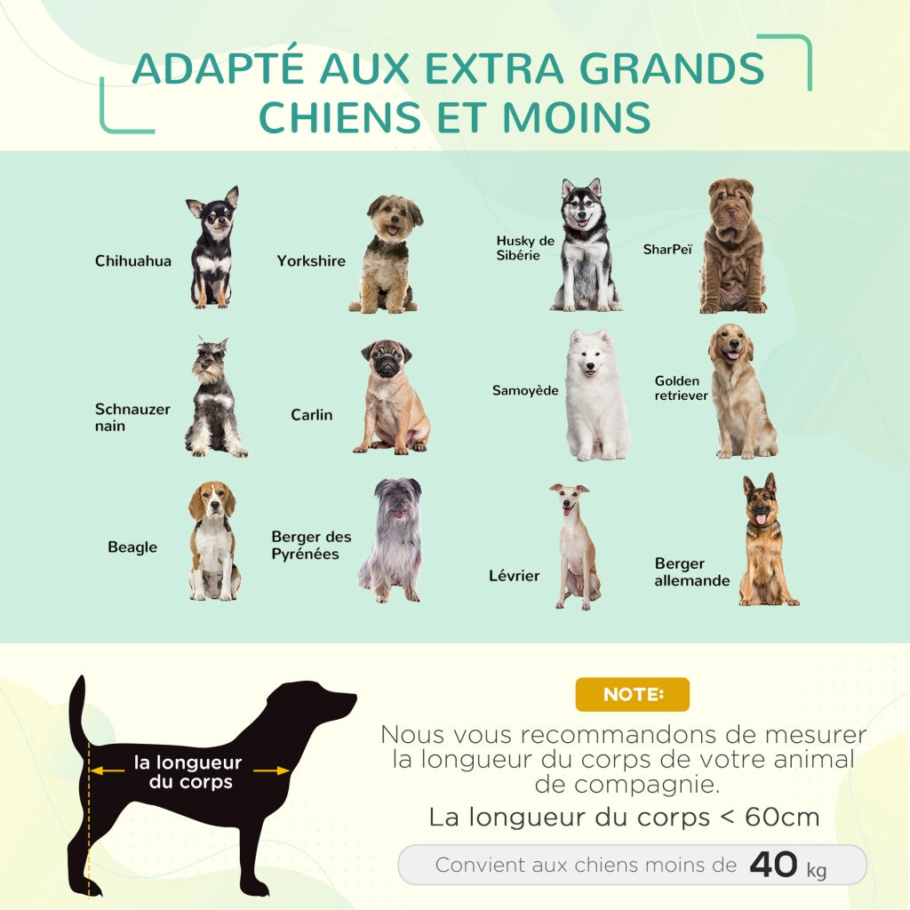 Cuccia per Cani e Gatti XXL ¨C zephmum ¨C Nero 130x90x20 cm