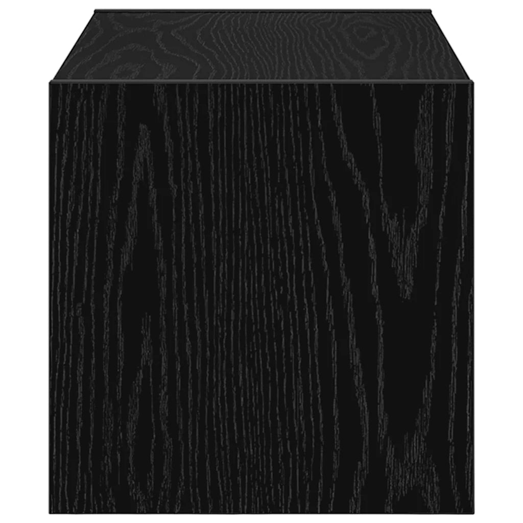 Scarpiera Impilabile Rovere Nero 60x30x30,5 cm 858859