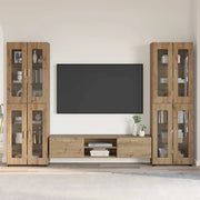 Set mobile TV FLORIN Rovere artigianale Legno multistrato