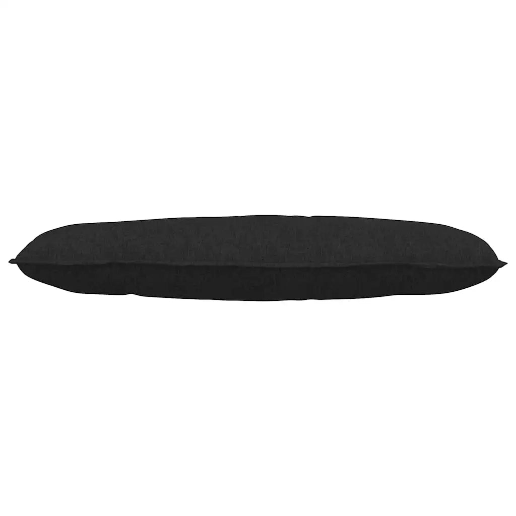 Cuscino per Schiena Nero 120 x 19 x 50 cm Tessuto 42014789