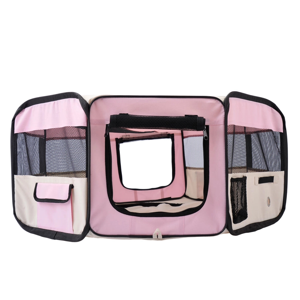 Parco per animali pieghevole ¨C zephmum ¨C rosa ?90x41 cm