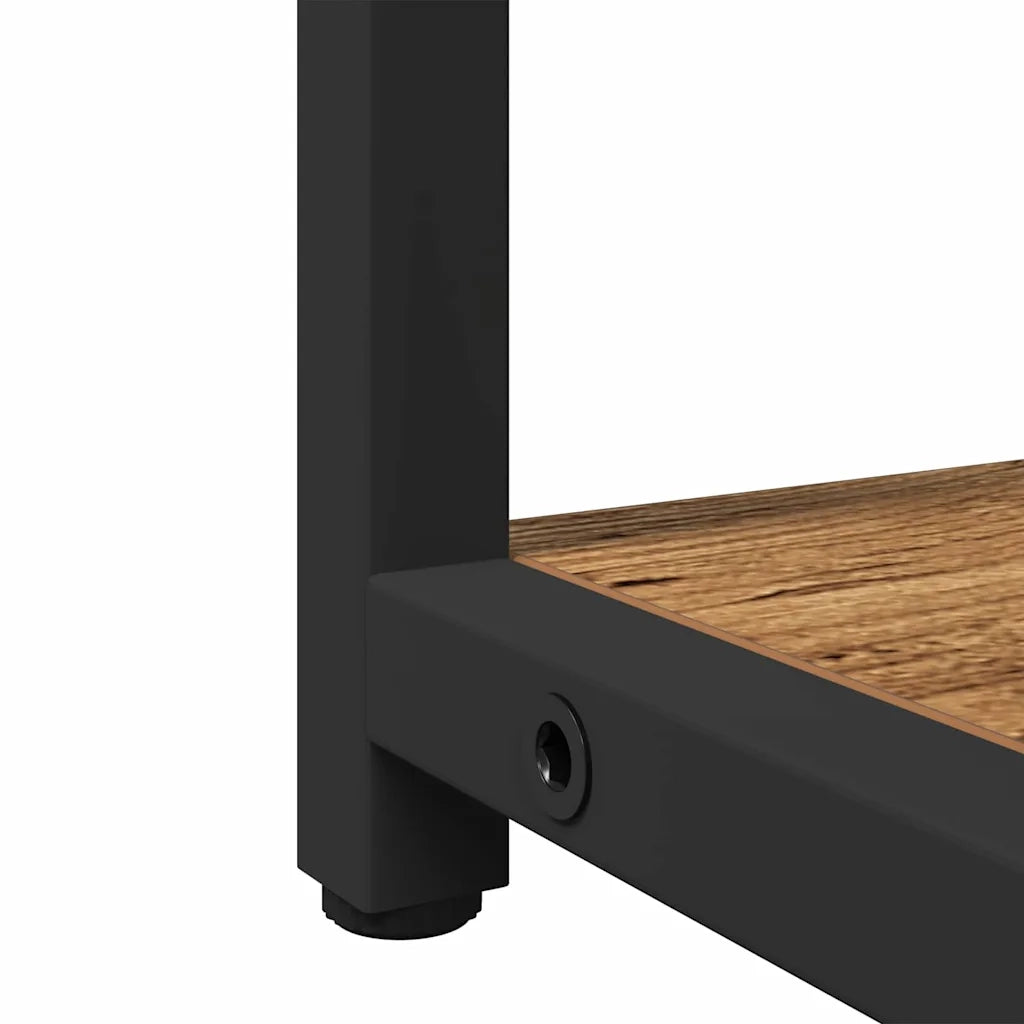 Pratico mobiletto rettangolare con specchio per il bagno 60 x 16 x 60 cm in legno anticato 02_0051843