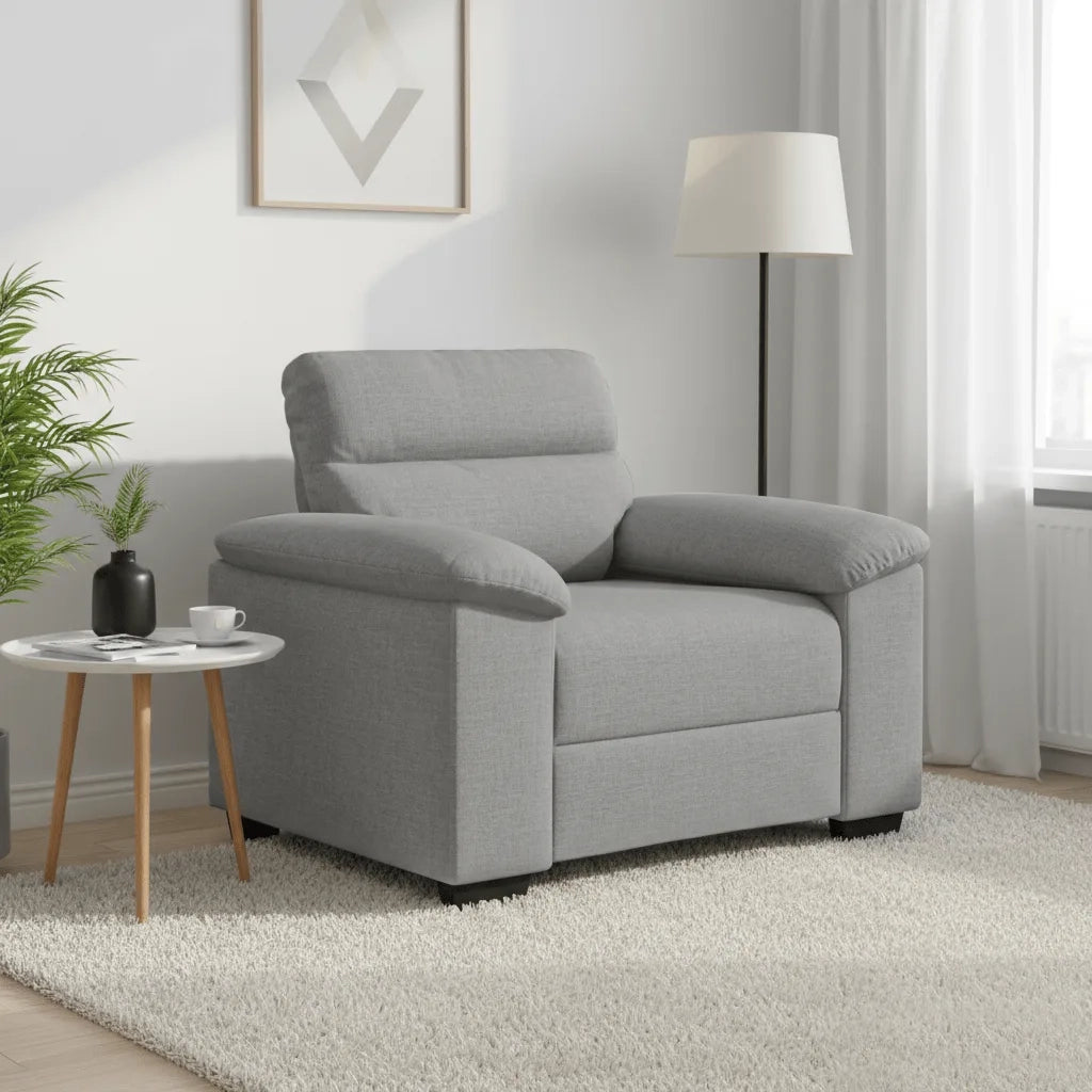 Divano Sedia Grigio Nuvola 100x81x84 cm in Tessuto 4105295