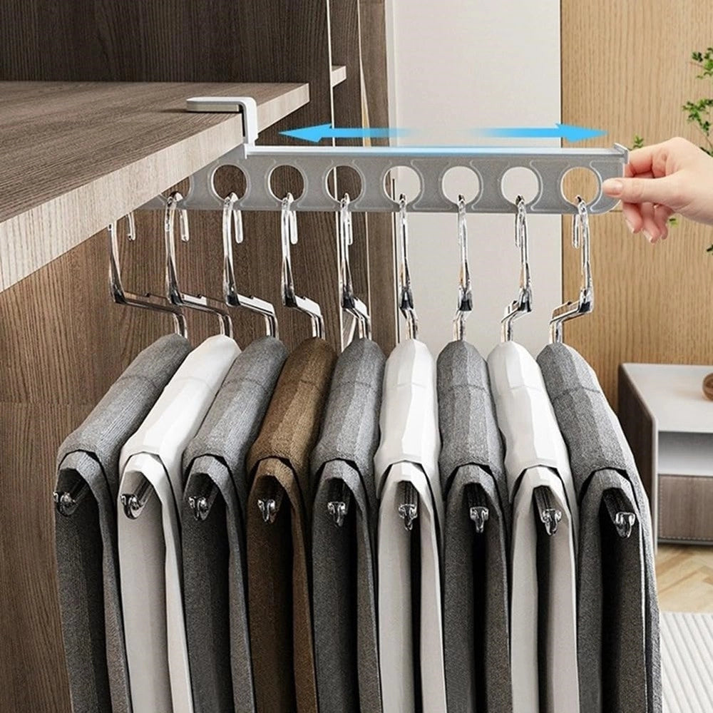 Trade Shop - Gancio Per Grucce Appendiabiti Pantaloni Sciarpe Organizzatore Salvaspazio Resistente -