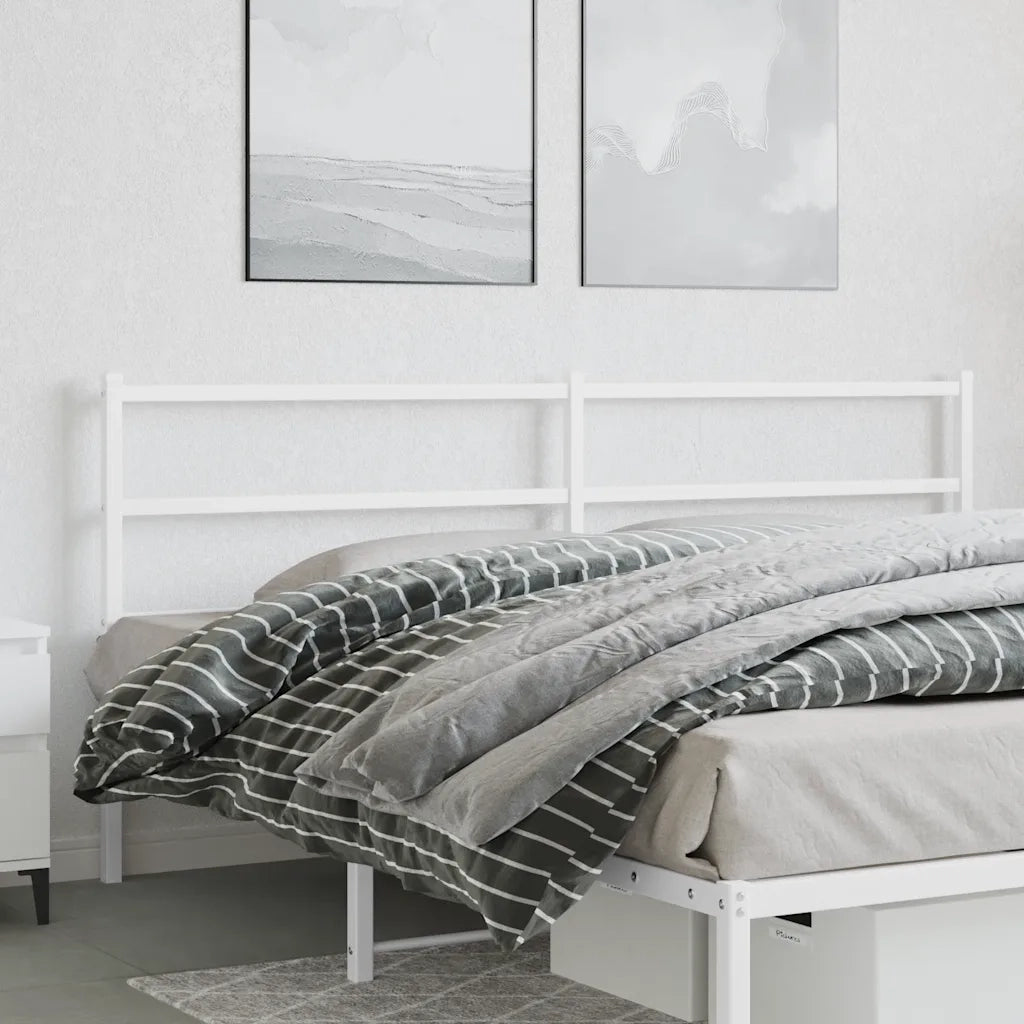 Testiera di Ricambio in Metallo Bianco 193 cm 355451