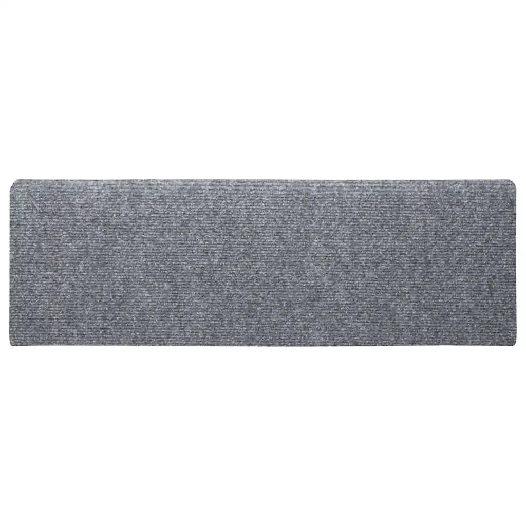 Tappetini per scale autoadesivi 30 pz | Gradini per Scale 65x21x4 cm Grigio chiaro bordo rettangolare