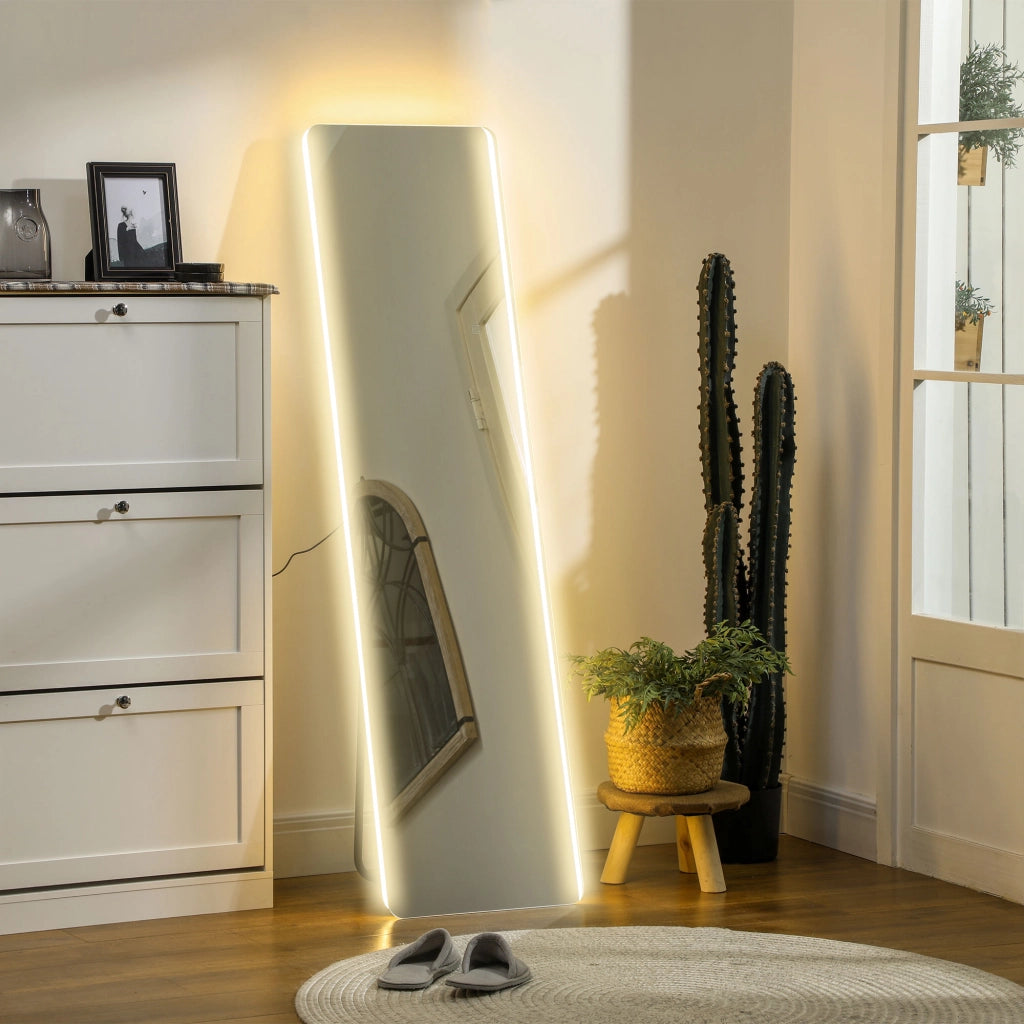Specchio LED corpo intero ¨C zephmum ¨C nero 40x150 cm