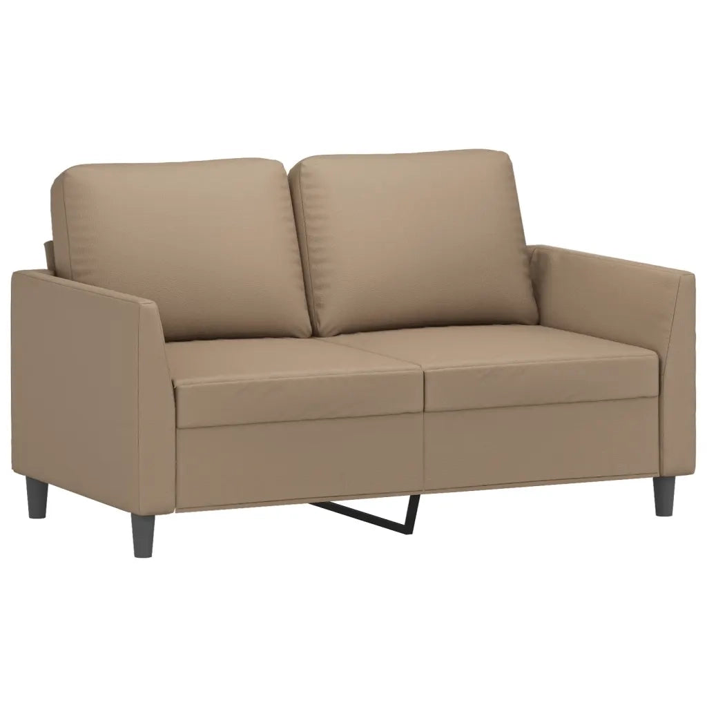 Set di Divani 3 pz con Cuscini cappuccino in Similpelle 3201769