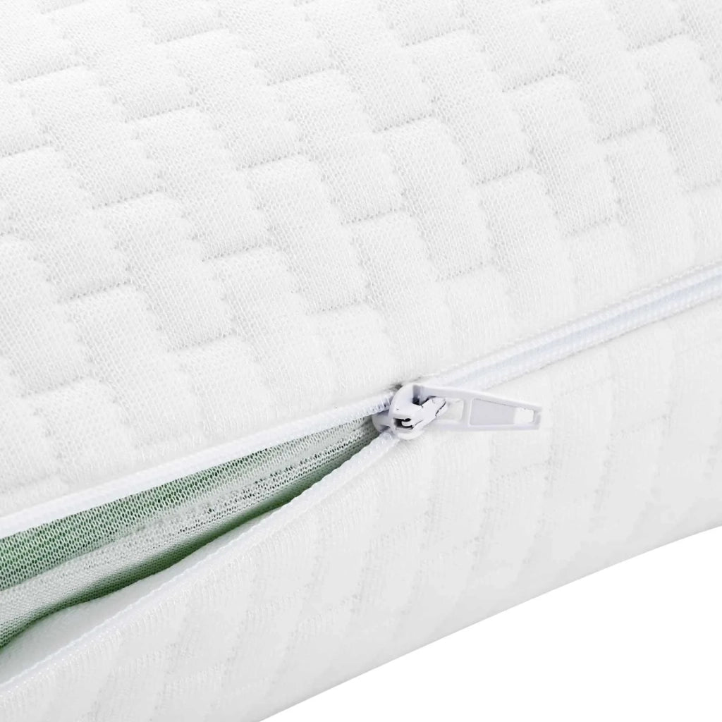 Cuscino da Letto Bianco 74 x 39 x 13 cm Schiuma Memory 42020226