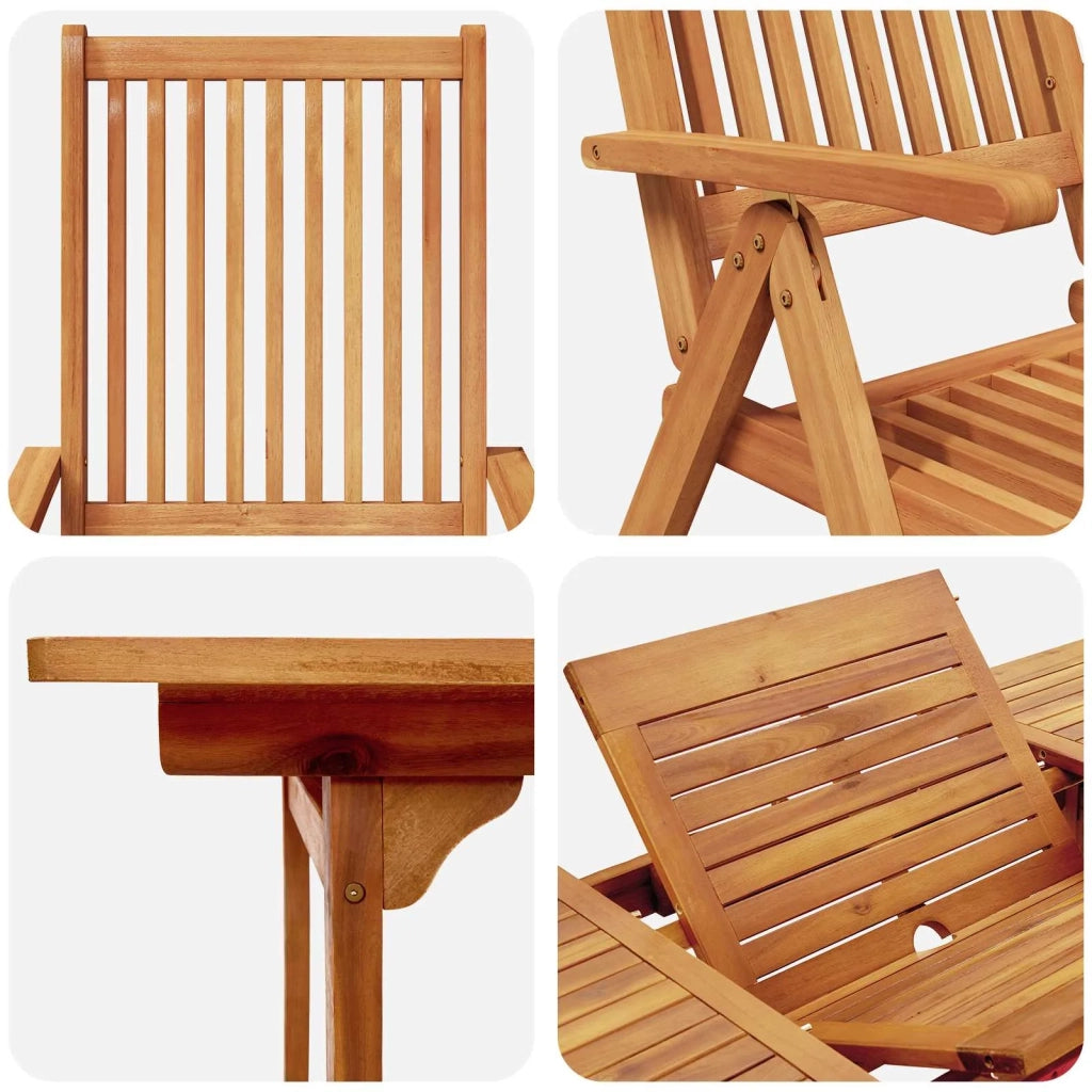 Set da pranzo da esterno con ombrellone 8 pz 3438545