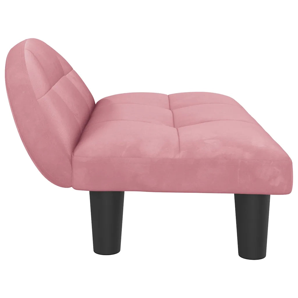 Lettino per Cani Rosa 70x52x30 cm in Velluto 171941