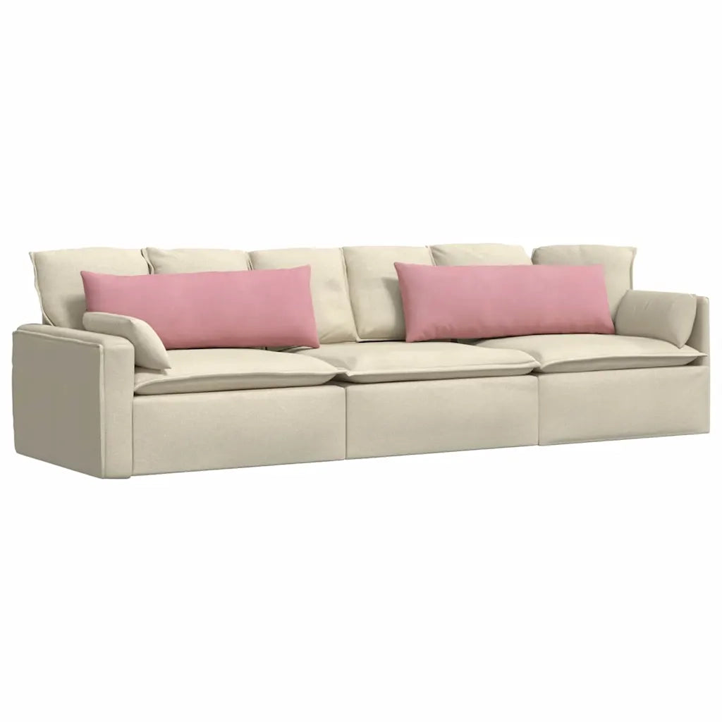 Cuscini da Divano 2 pcs Rosa 120 x 40 cm Tessuto in Cords 42013803