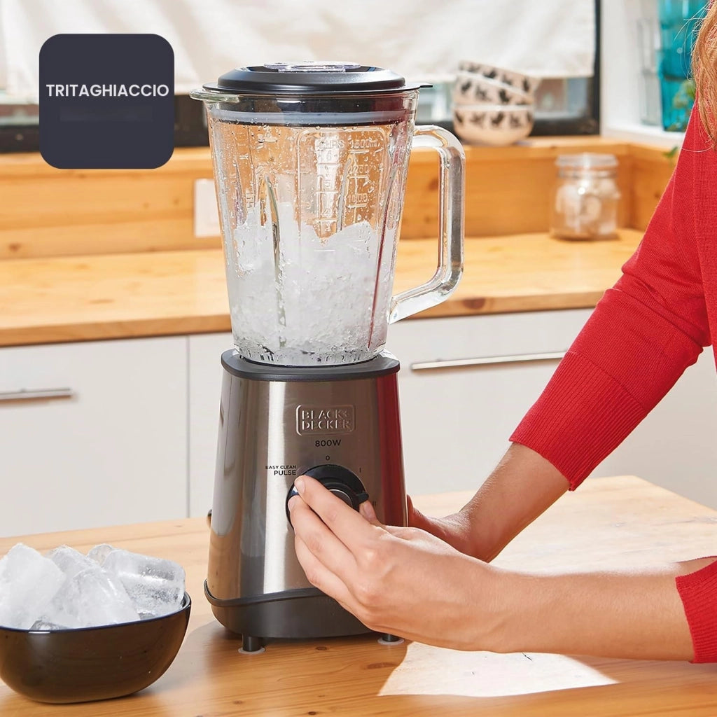 Frullatore con Caraffa Vetro 800W