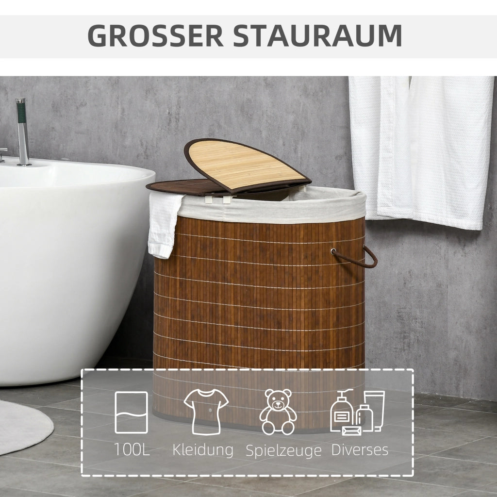 Cestino per Biancheria ¨C Minimal ¨C Marrone 38x38x57