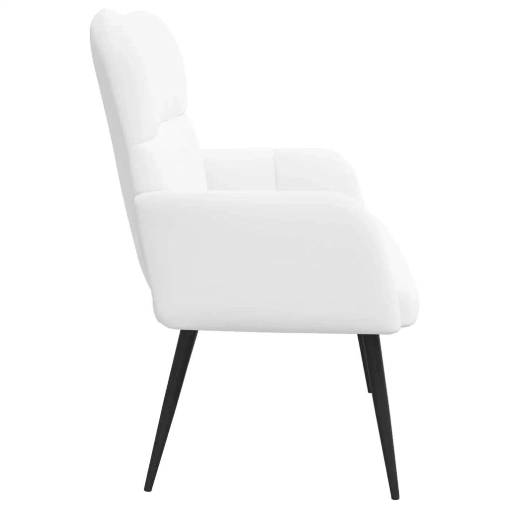 Sofa a Due Posti Bianco 115 x 61 x 87 cm Tessuto 42028938