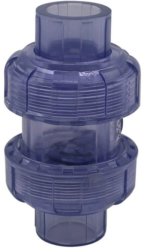 Terugslagklep 20/25/32/40/50/63mm - Terugslagventile - Fitting PVC trasparenti - Idonei per scarico - Adatti per acquari/bagno - Scarico con tergicristallo