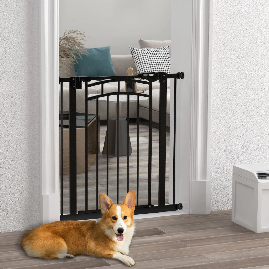 Barriera per cani e scale ¨C zephmum ¨C Nero 74-80x76 cm