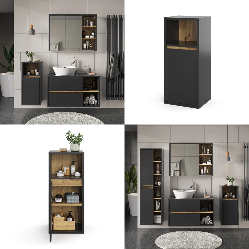 Vicco Mobiletto bagno Antracite 33 x 80 cm