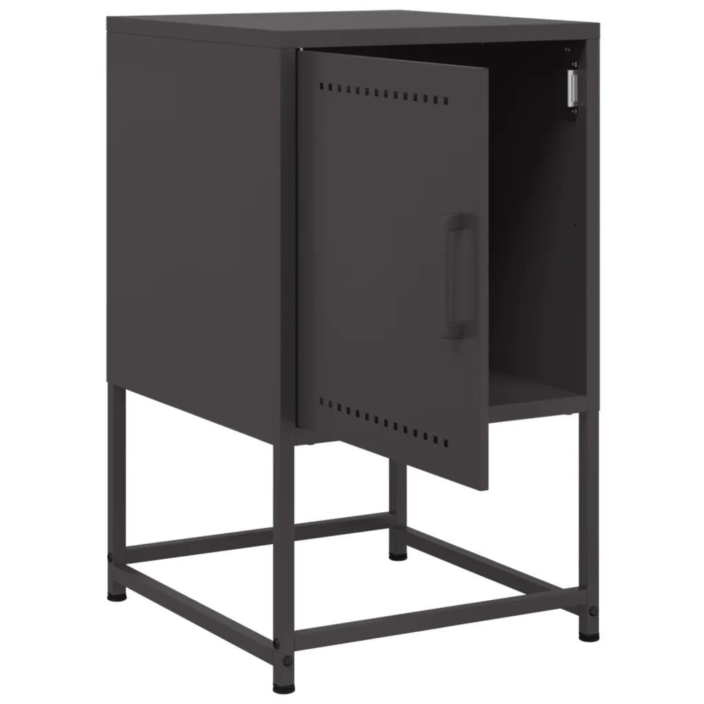 Comodini 2 pz Neri 36x39x60,5 cm in Acciaio 846447