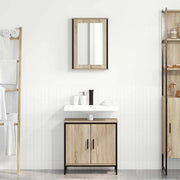 Set di mobili per il bagno 2 pcs Marrone 60 x 30 x 60 cm