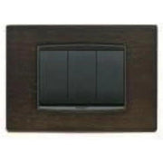 VIMAR EIKON - PLACCA CLASSIC 3M ROVERE SCURO