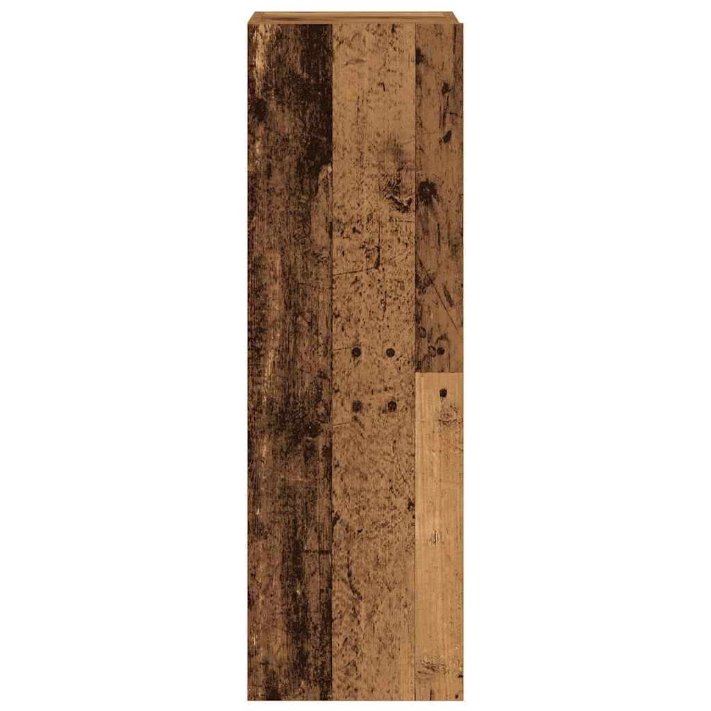 Set di 3 moderni mobili porta TV a parete in legno composito con finitura effetto legno anticato 80 x 30 x 30 cm design elegante e pratico 02_0055858