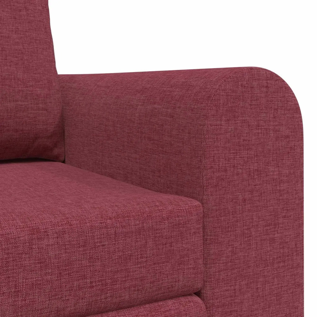 Divano letto | Sof¨¤ letto | Letto singolo 60cm Rosso Vino Tessuto