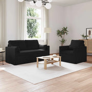 Set di divani 2 pcs Nero 158 x 78 x 80 cm Tessuto 3407539