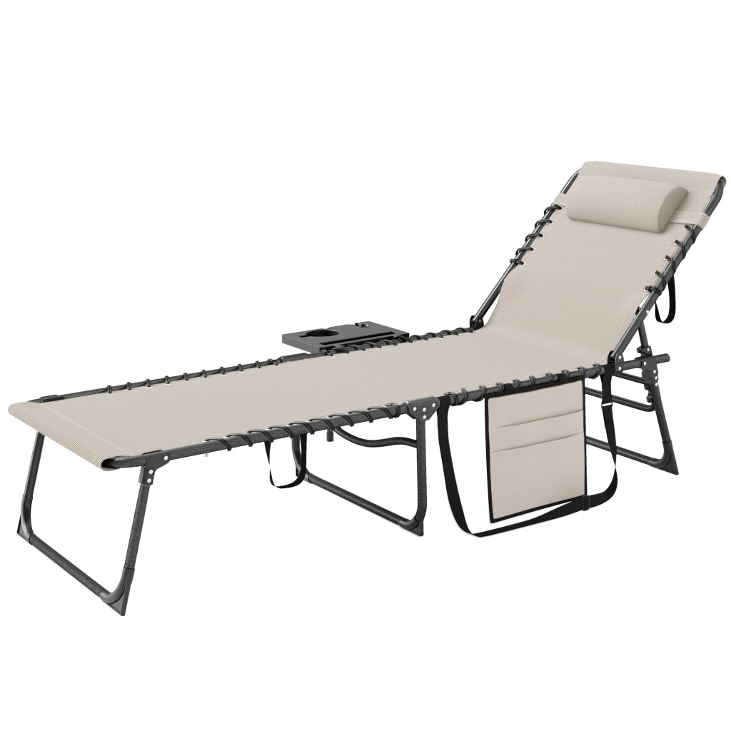 Divano letto ¨C Minimal ¨C crema, tessuto, struttura metallo, 190x60x31 cm