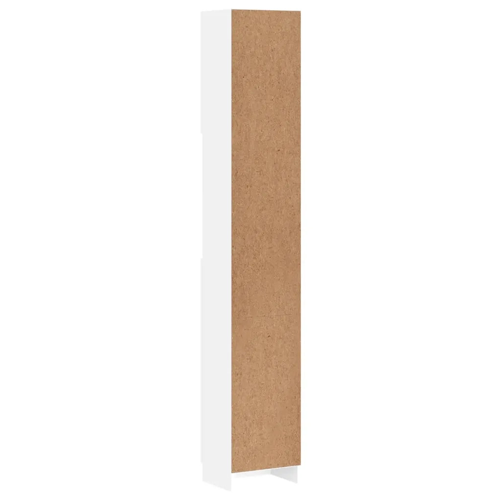 Armadio da Bagno | Mobile da Bagno Bianco 32x25,5x190 cm in Legno Ingegnerizzato