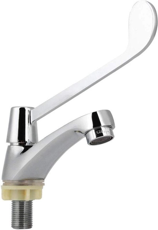 Wastafello a medicinale - Rubinetto per acqua fredda - Connettiore G1/2 - Coperchio - Duraturo - Resistente alla corrosione - Rubinetto per laboratorio